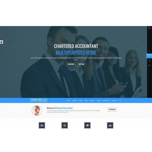 Chartered Accountant - HTML Template